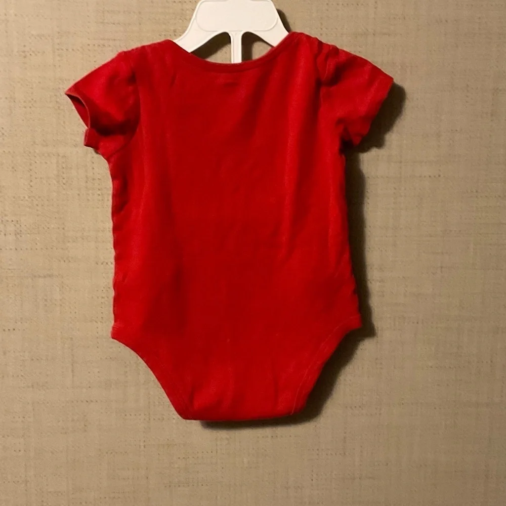 Carter's Red Bodysuit with Blue Text